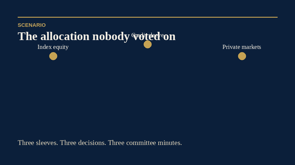Scenario · The allocation nobody voted on