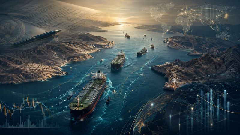 Tankers transiting the Strait of Hormuz