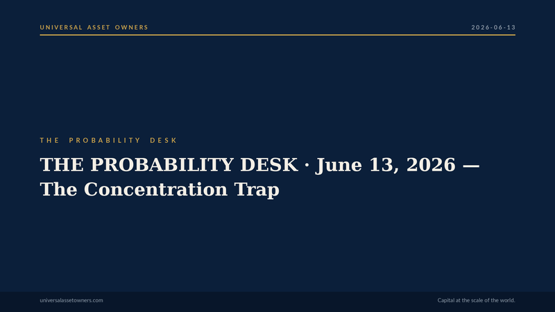 The Probability Desk — 2026-06-13: The Concentration Trap
