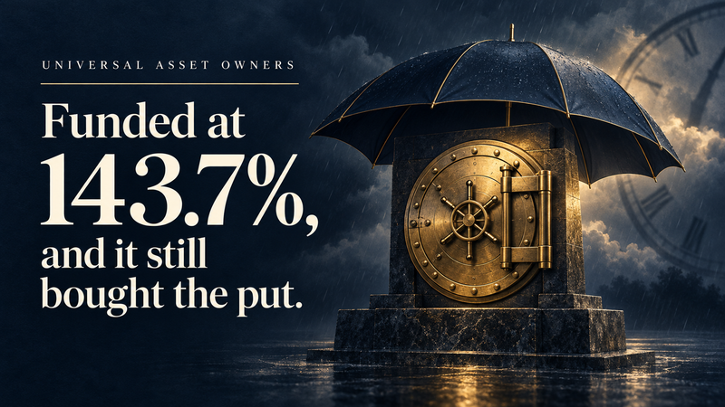 Funded at 143.7%, and it still bought the put.