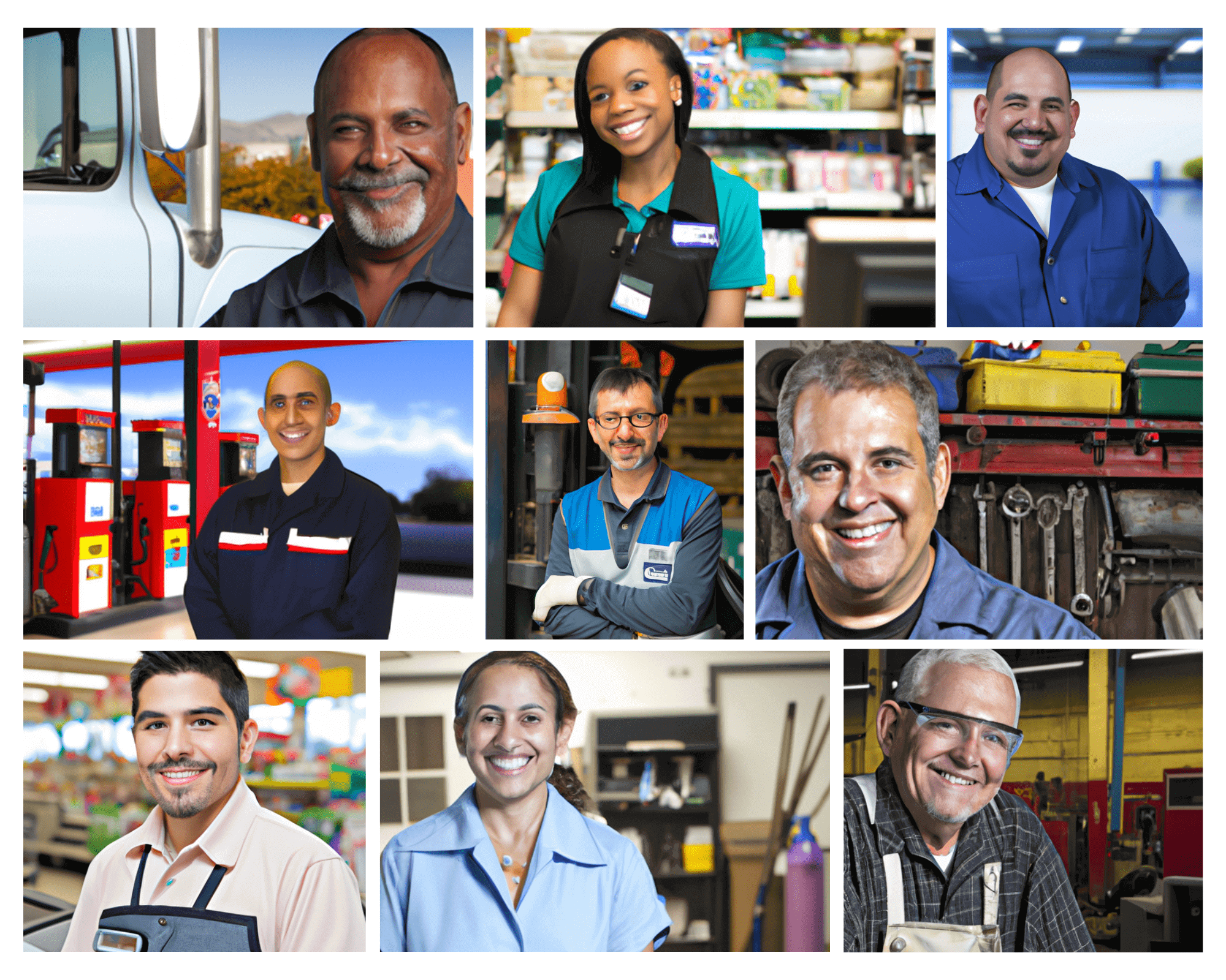 Picture of workers and employees