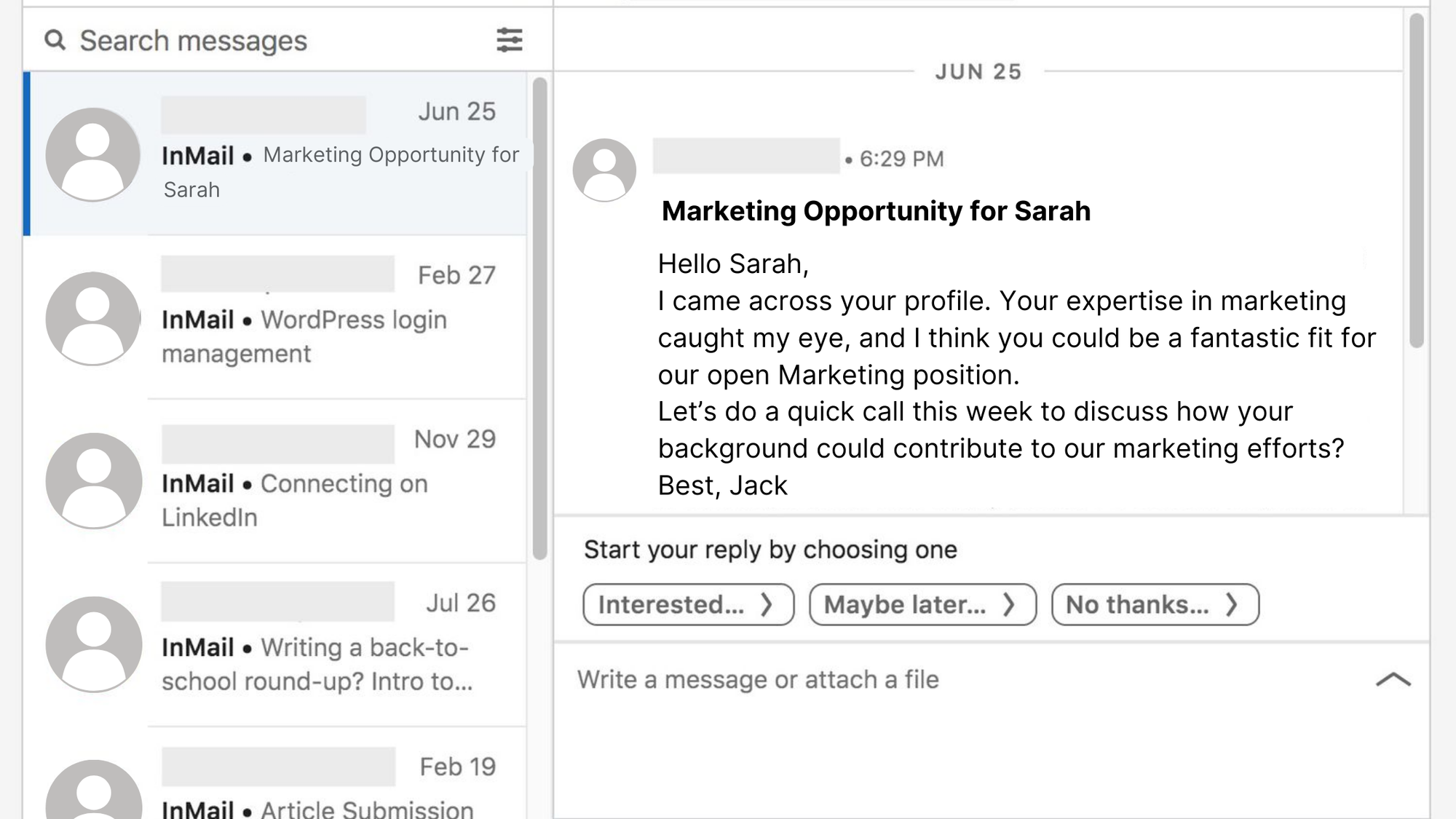 Candidate Contact 