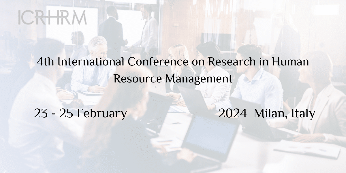 4th&nbsp;International Conference on Research in Human Resource Management