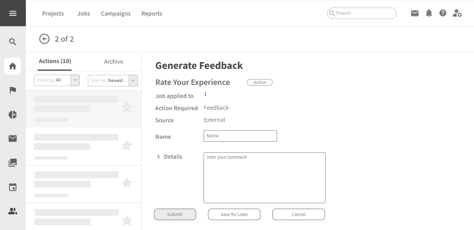 Feedback and Evaluation