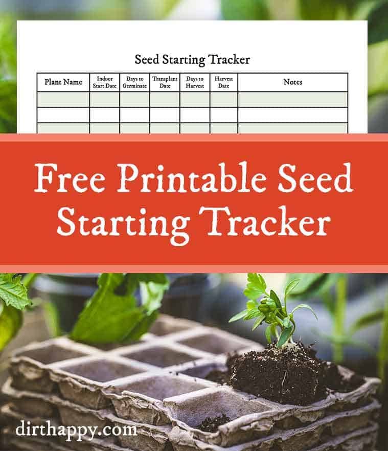 free printable seedling starter tracker