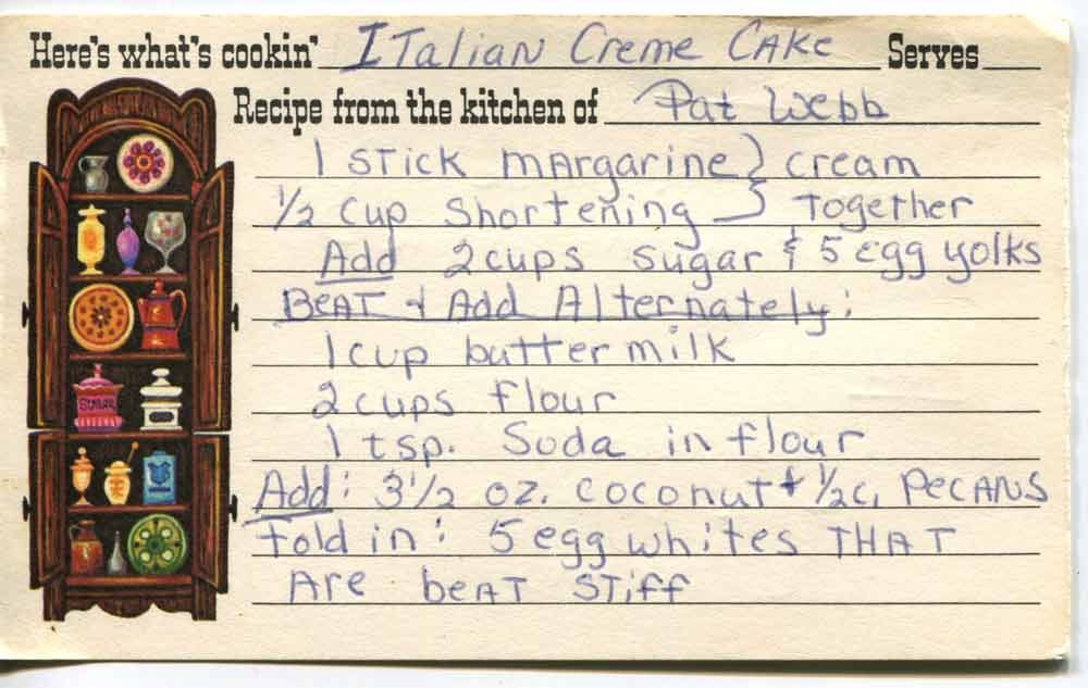 italian creme cake