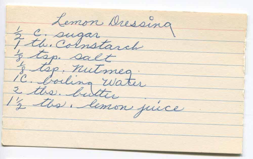 lemon dressing recipe