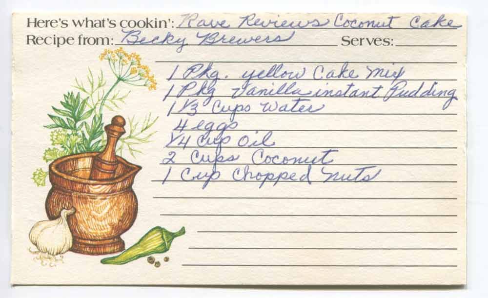 rave reviews coconut cake recipe