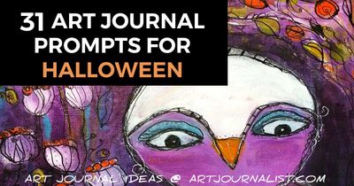 31 Halloween Themed Art Journal Prompts