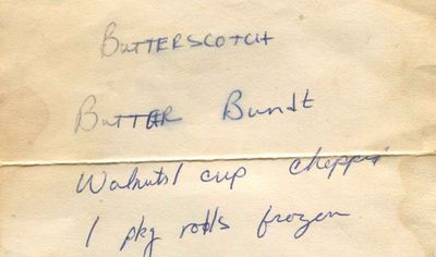 Butterscotch Bundt Bread Rolls Recipe