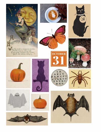 Printable Halloween Junk Journal Kit