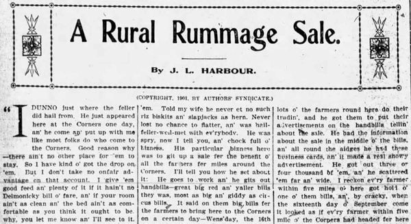 A Rural Rummage Sale Jl Harbour Apr 25 1901 Web