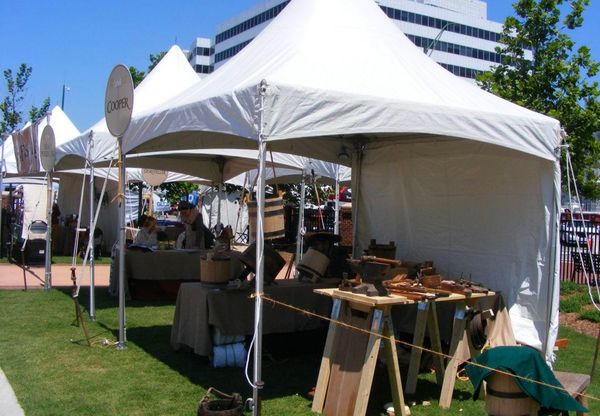 Canopies At Vendor Event Opsail Virginia
