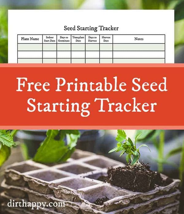 free printable seedling starter tracker