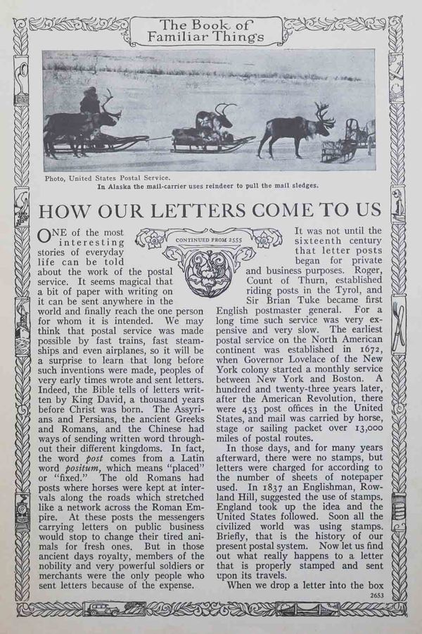 How Our Letters Come To Us 1926 Book Of Knowledge Webres