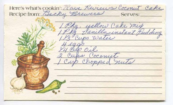 rave reviews coconut cake recipe