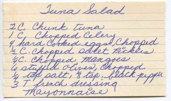 tuna salad french dressing