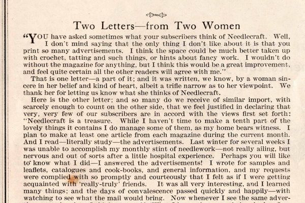 Two Letters From Two Women