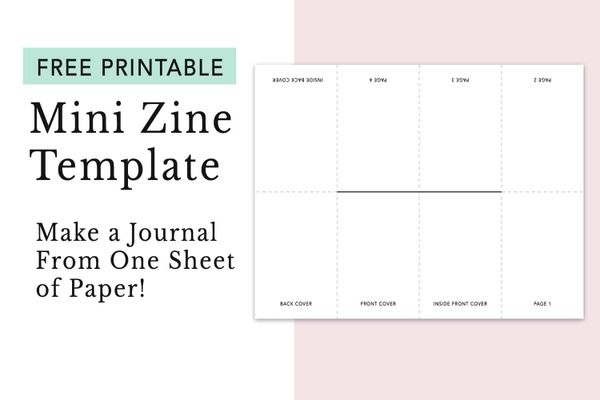 Free Mini Zine Template