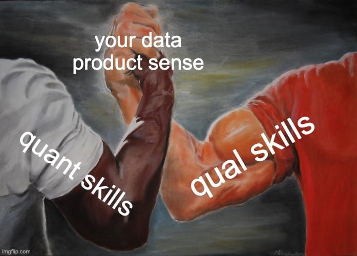 Scaling product sense: merging quant and qual