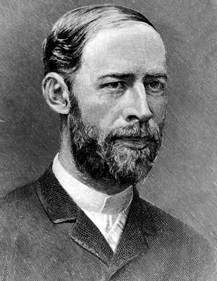19th-century studio portrait of Heinrich Hertz