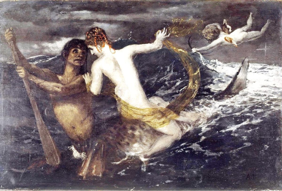 어두운 밤바다를 뒤흔든 격정의 세레나데와 화실의 유쾌한 난투, 트리톤과 네레이드 Triton and Nereid