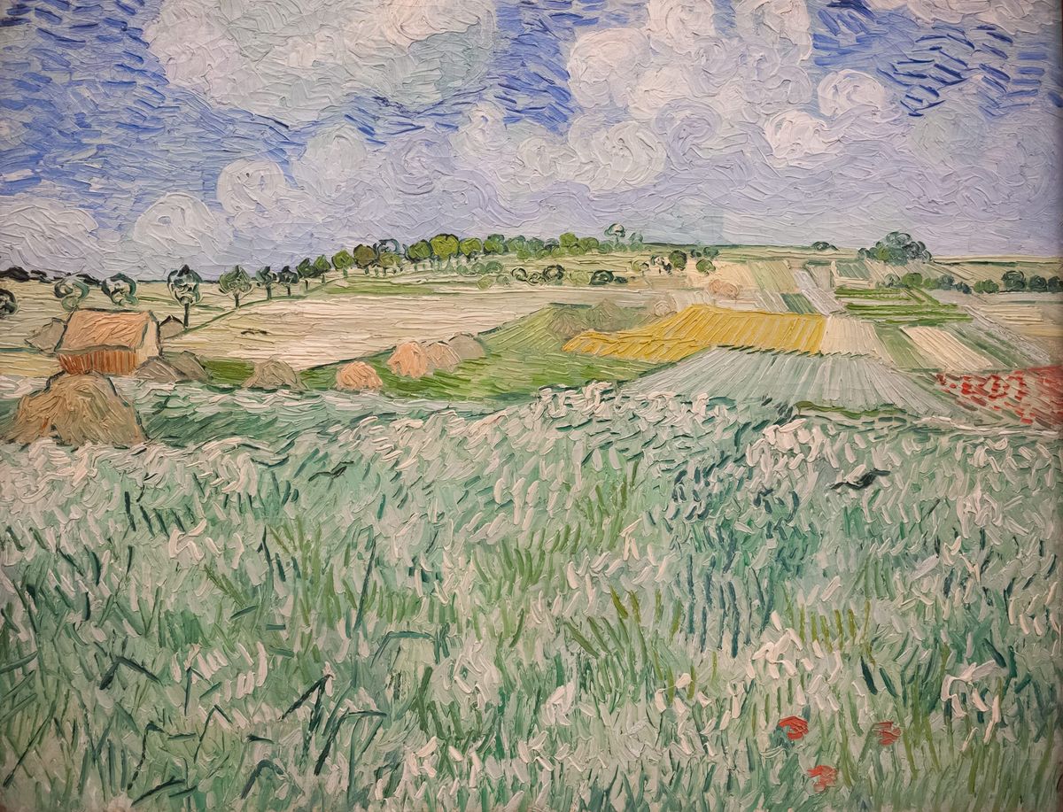 바람결에 출렁이는 초록빛 들판과 오베르의 여름, 오베르 근처의 들판 Plain Near Auvers