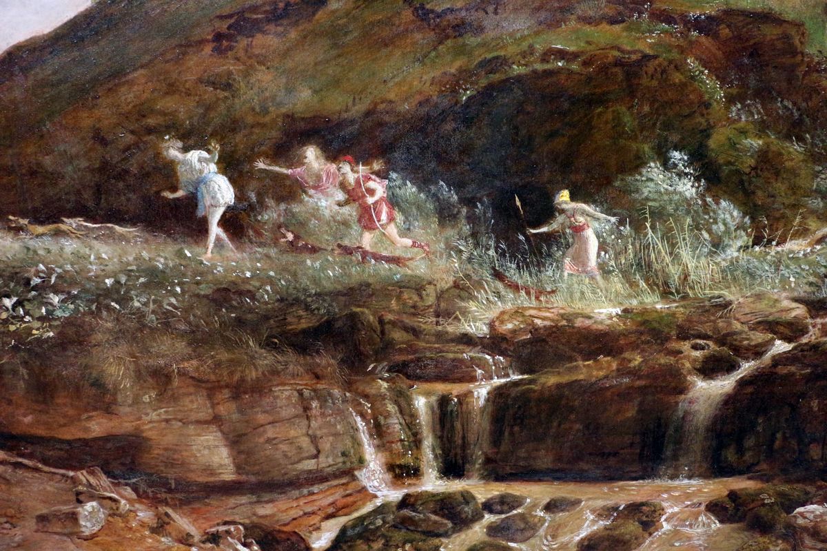 깊은 산골짝을 가르는 사냥의 환호성과 맑은 계곡물, 디아나의 사냥 The Hunt of Diana