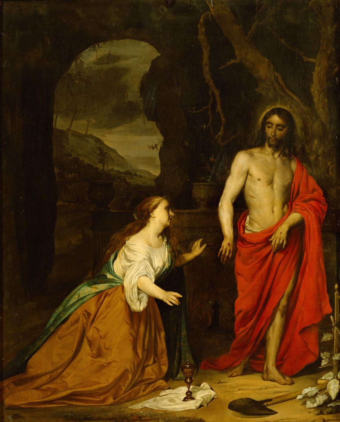 새벽안개 속 부활의 거룩한 광채와 경배의 만류, 나를 만지지 마라 Noli me tangere