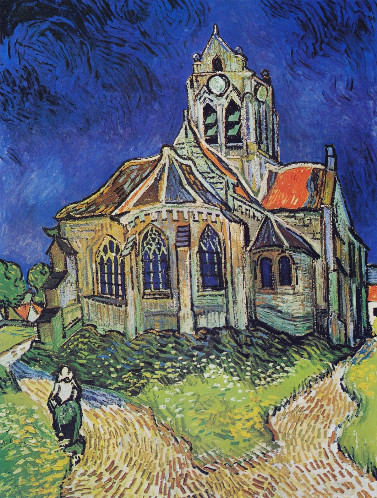 일렁이는 코발트빛 밤하늘과 왜곡된 성소의 고독, 오베르의 교회 The Church at Auvers