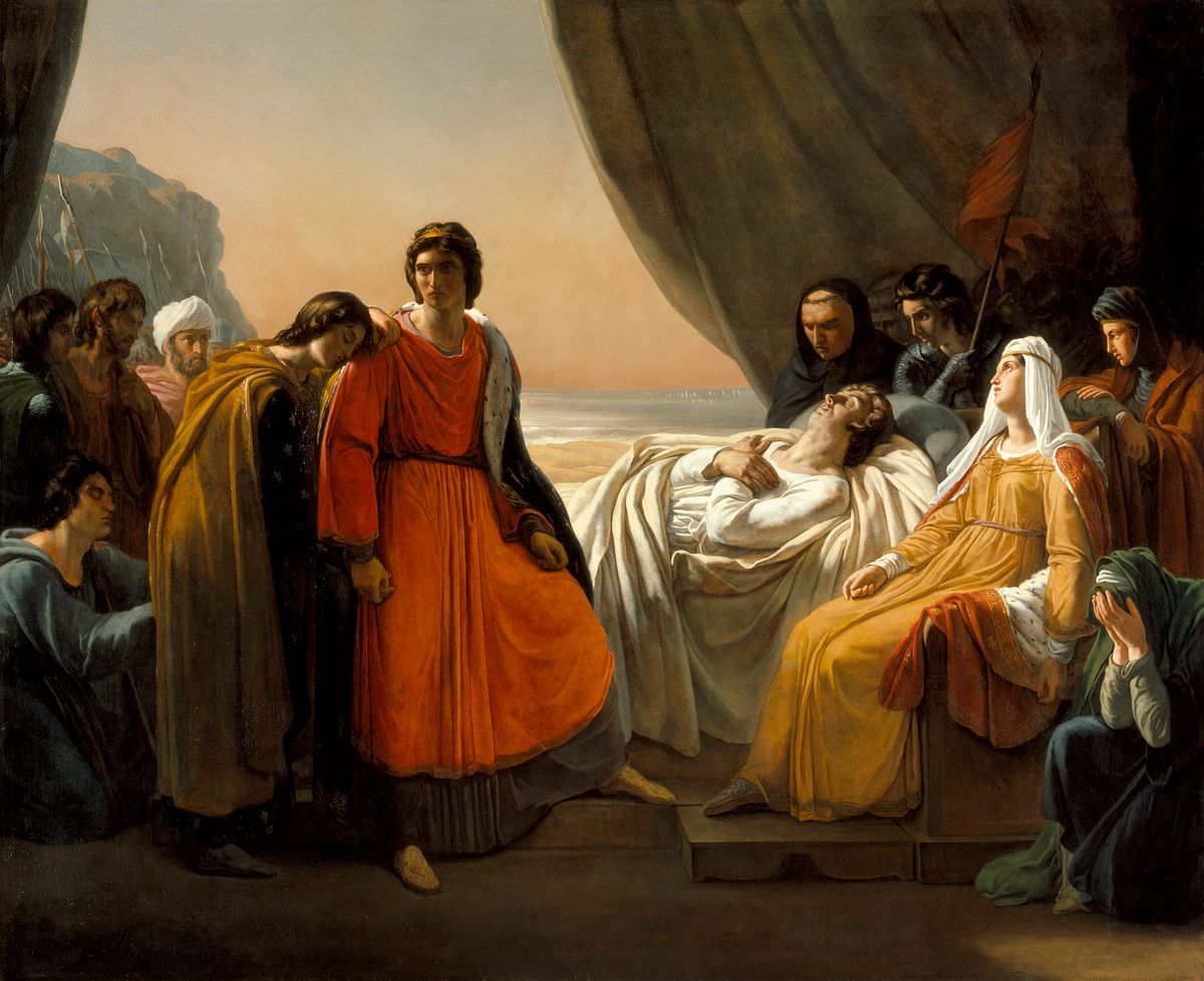 크세르크세스의 시신을 맞이하는 발렌티니아누스 3세의 충신들과 왕가 (The Death of Saint Louis)