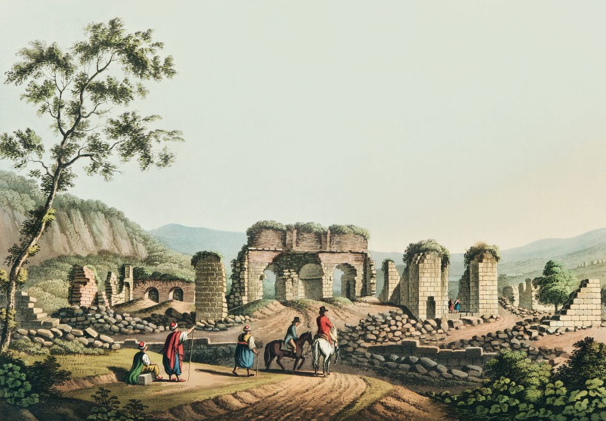 시라쿠사근처 암피테아트룸(원형극장) 유적 전경 (Remains of an Amphitheatre near Syracuse)