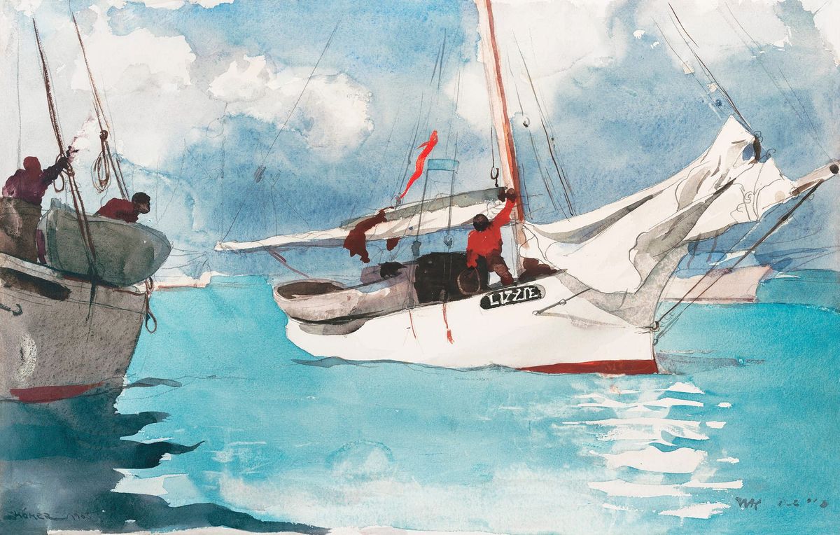 산호초의 범선 리지호 (바하마의 해면 채취선) - Sloop, Nassau / Sponge Fishing, Nassau