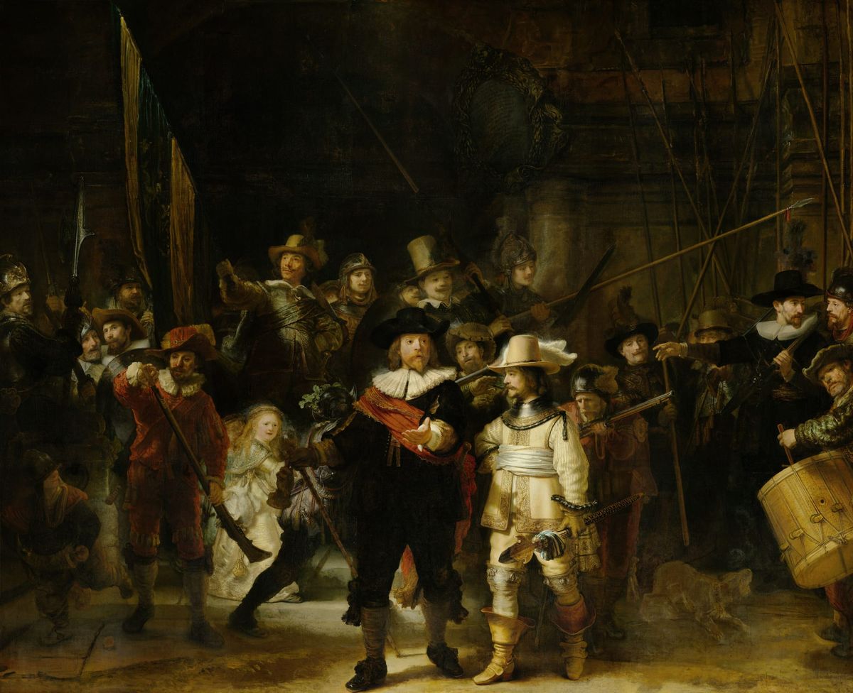 야경,  프란스 바닝 코크 대위의 민병대 (The Night Watch  Officers and Men of the Company of Captain Frans Banning Cocq)