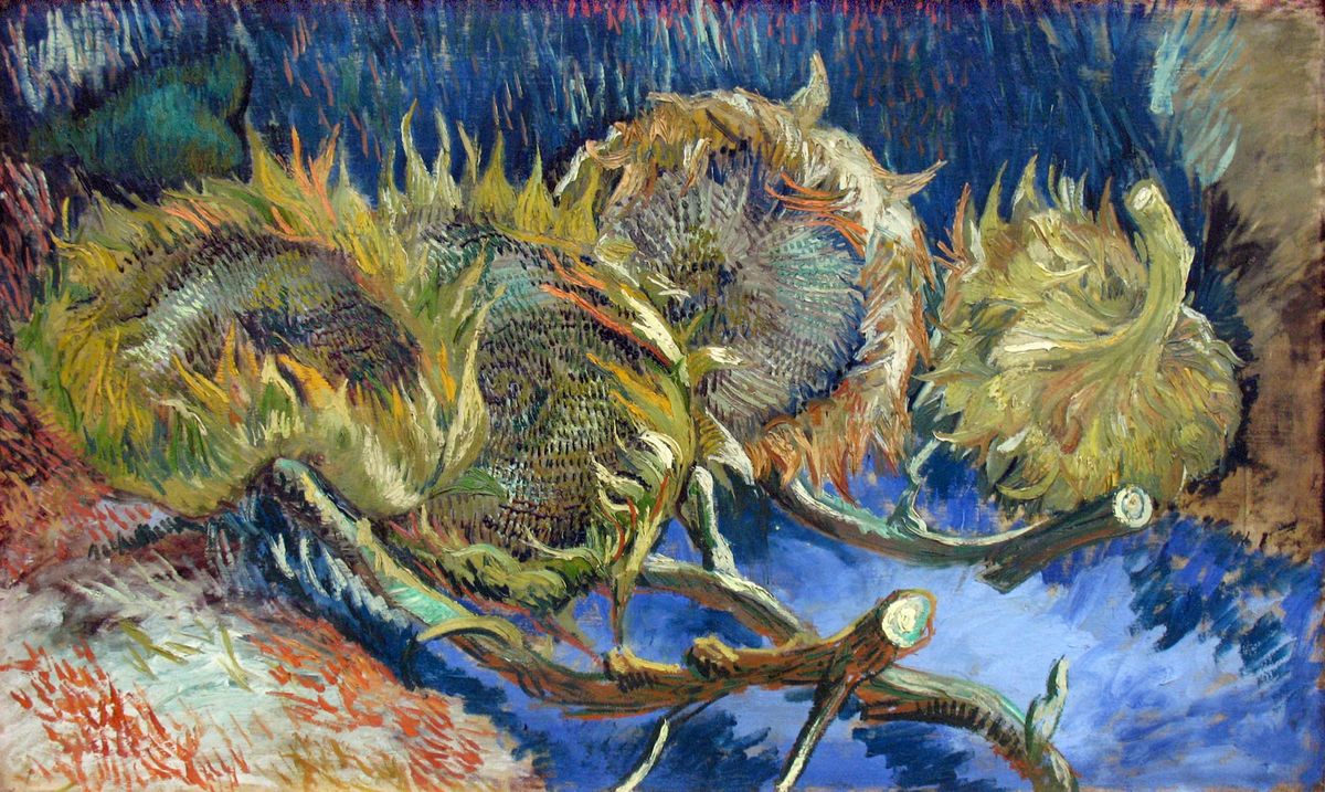 해바라기 (네 송이의 잘린 해바라기) - Sunflowers (Four Cut Sunflowers)