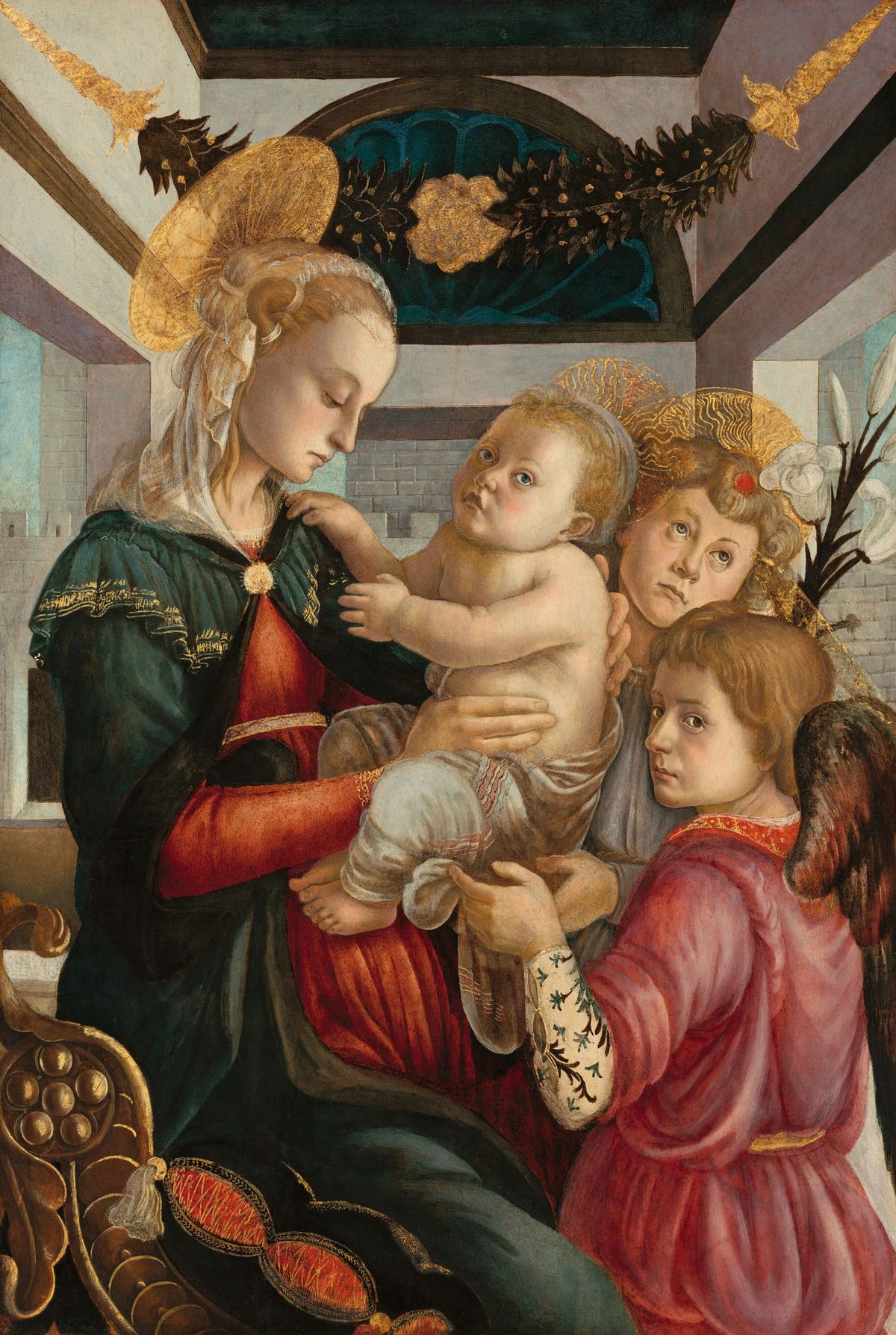 마돈나와 아기 예수, 그리고 두 천사 (Madonna and Child with Two Angels)