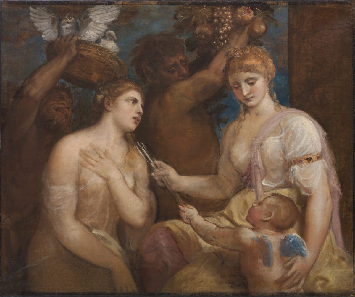 비너스와 쿠피도, 그리고 사티로스들 Venus with Cupid and Satyrs