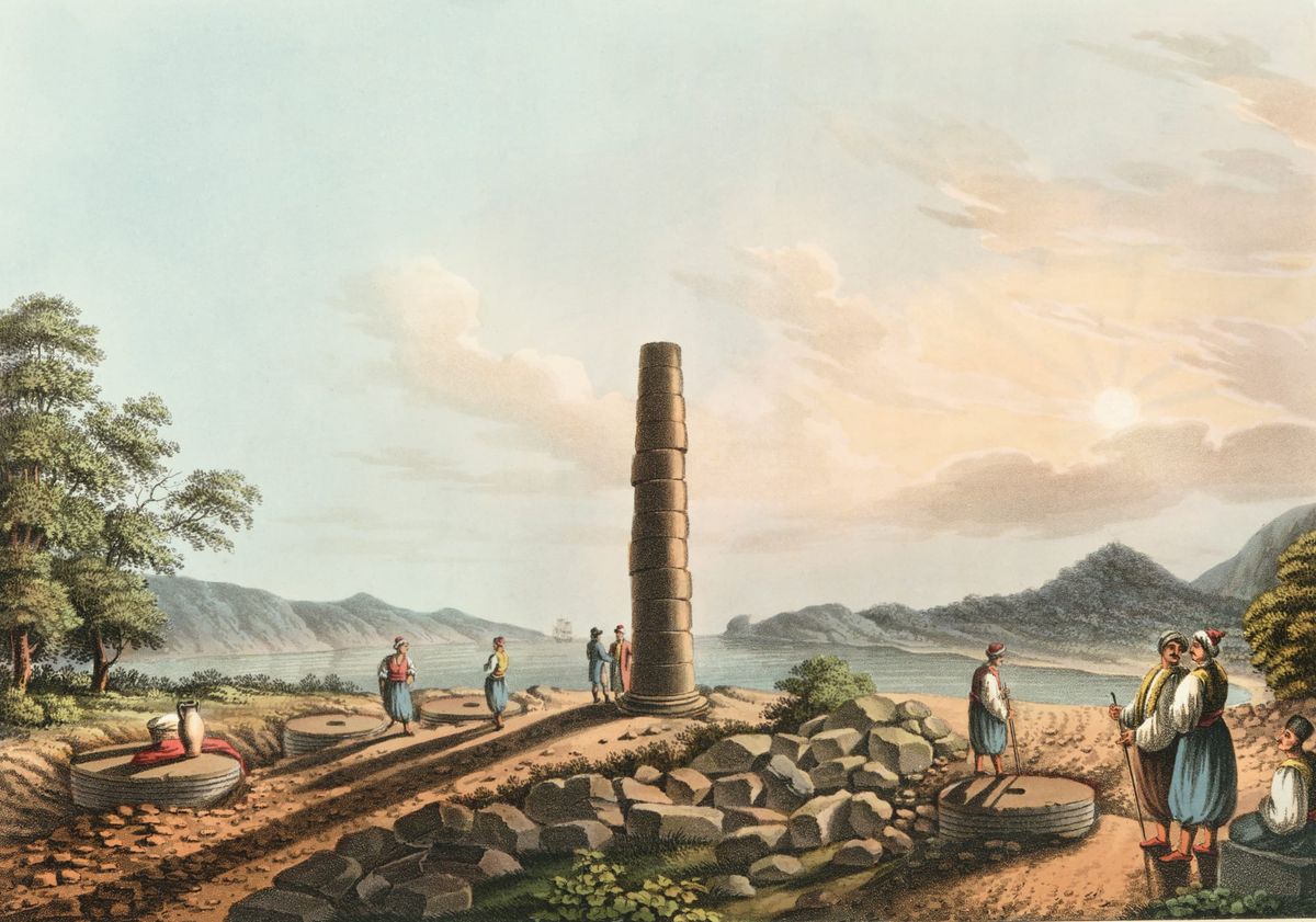 카라마니아 해안의 고대 기둥 유적 (An Ancient Column on the Coast of Karamania)