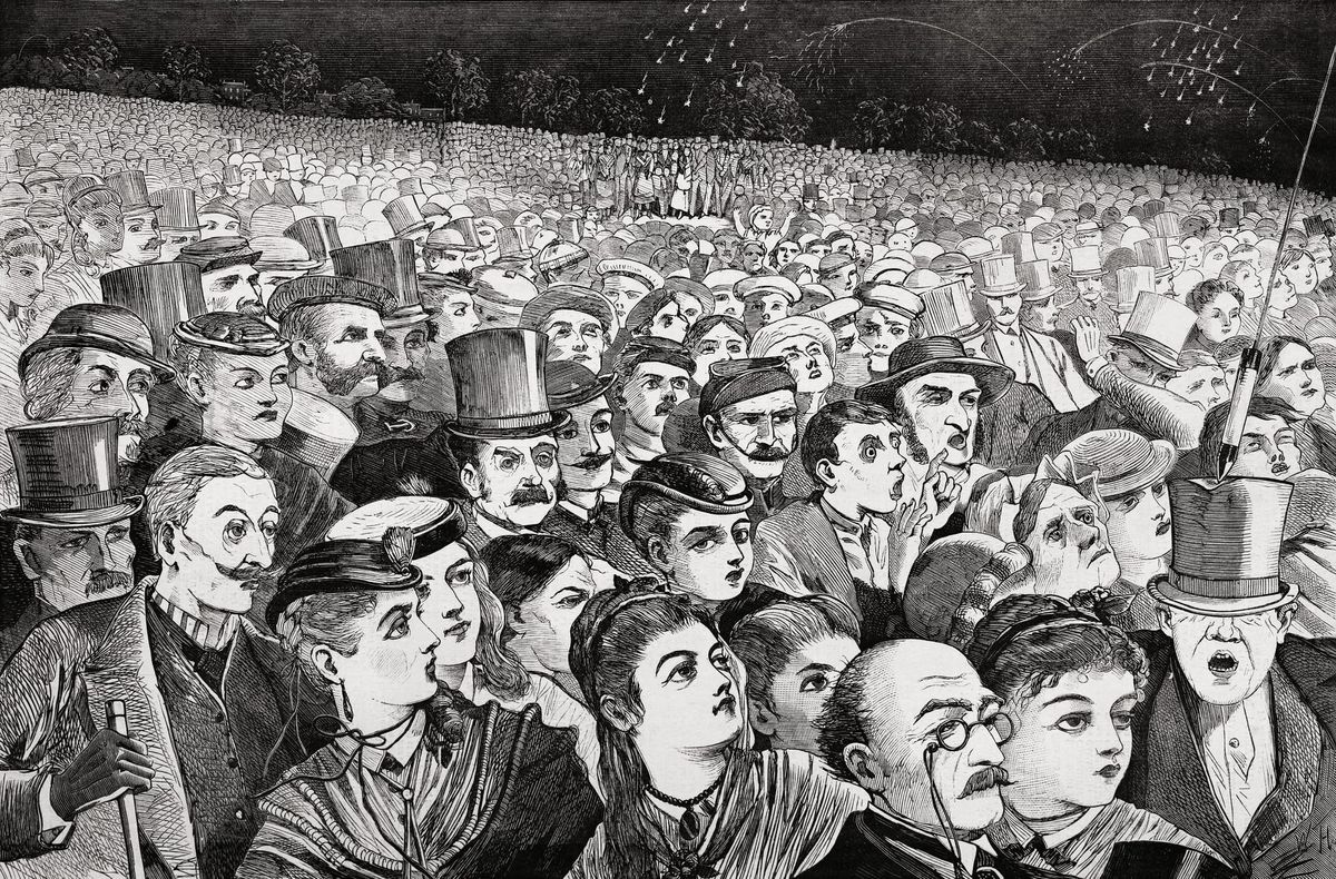 독립기념일 밤의 불꽃놀이 구경 - Seeing the Fireworks on the Fourth of July