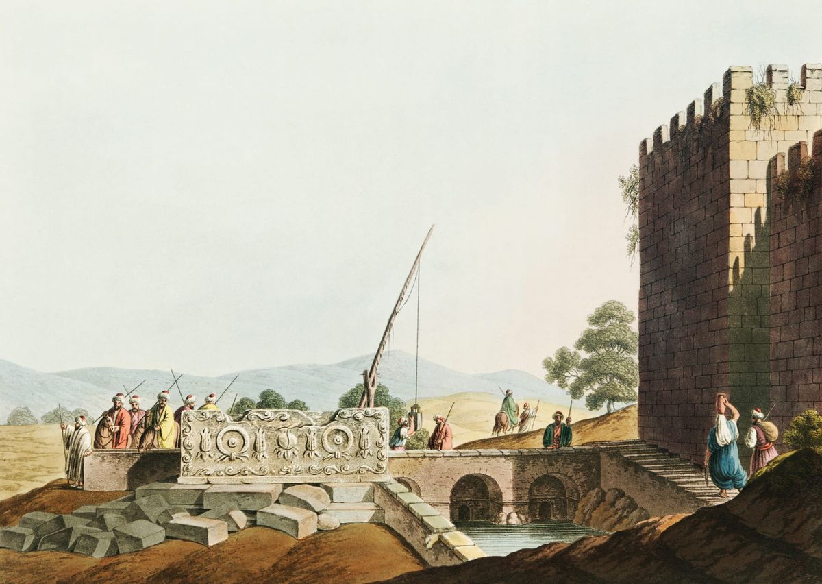 예루살렘 성벽 근처의 시온 우물 (The Pool of Siloam, or Fountain of Sion, Near Jerusalem)