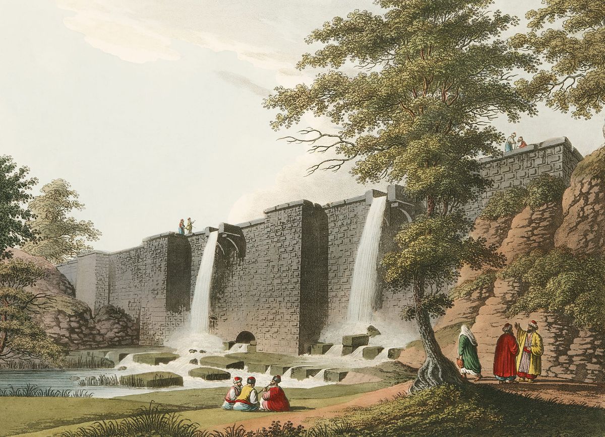 콘스탄티노플 근처의 제방 전경 (A Dam, or Bend, near Constantinople)