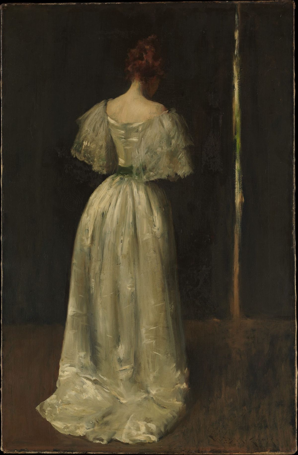 흰 드레스를 입은 여인의 뒷모습 A Lady in White (Study)