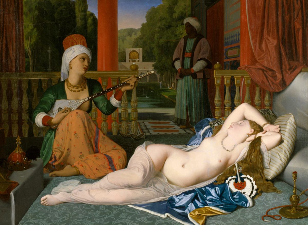 하렘의 노예가 있는 오달리스크 (L'Odalisque à l'esclave / Odalisque with Slave, 1839)
