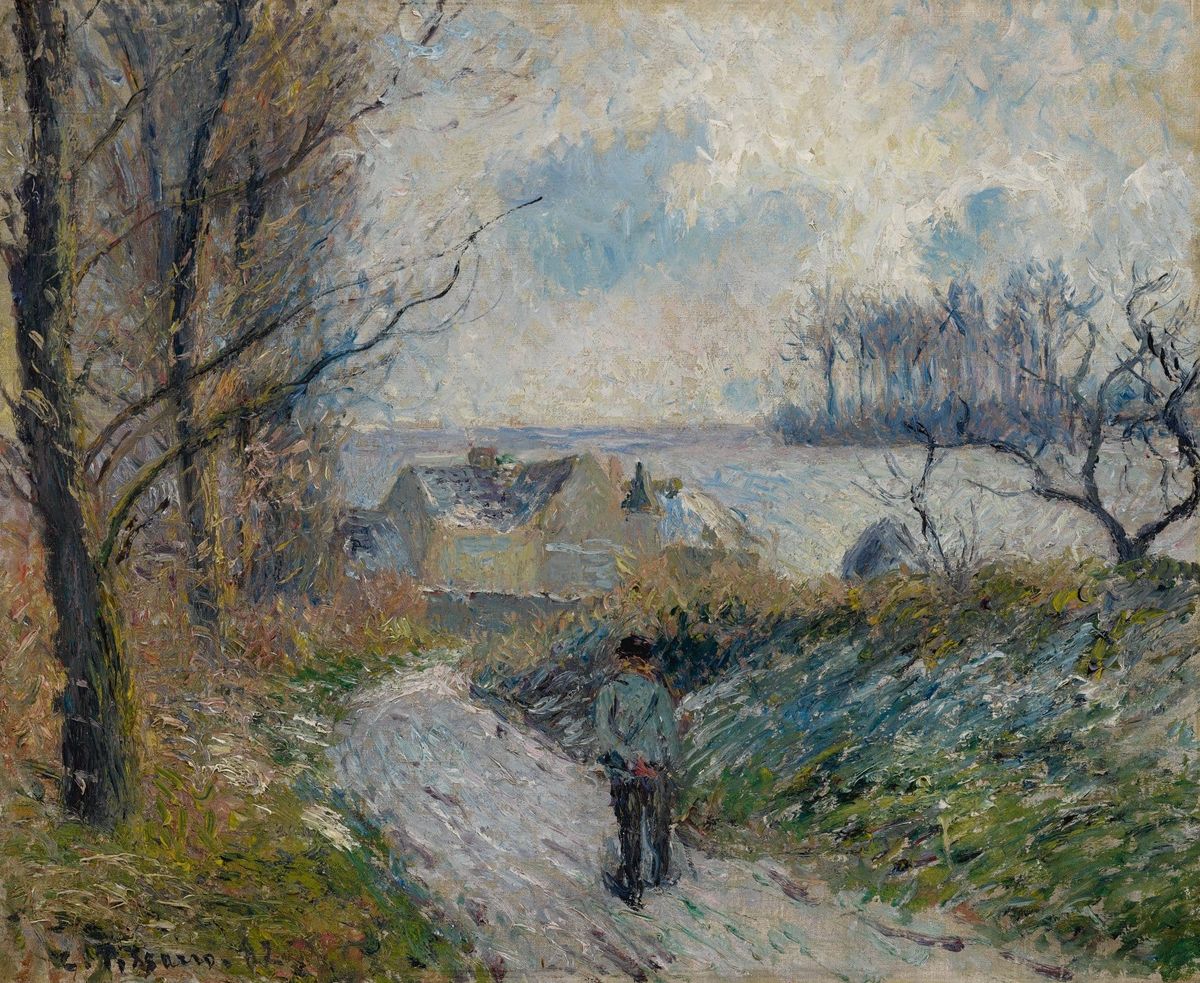 오니의 설경, 크리스마스 농장 (Effet de neige à Osny, ferme à Noël, 1882)