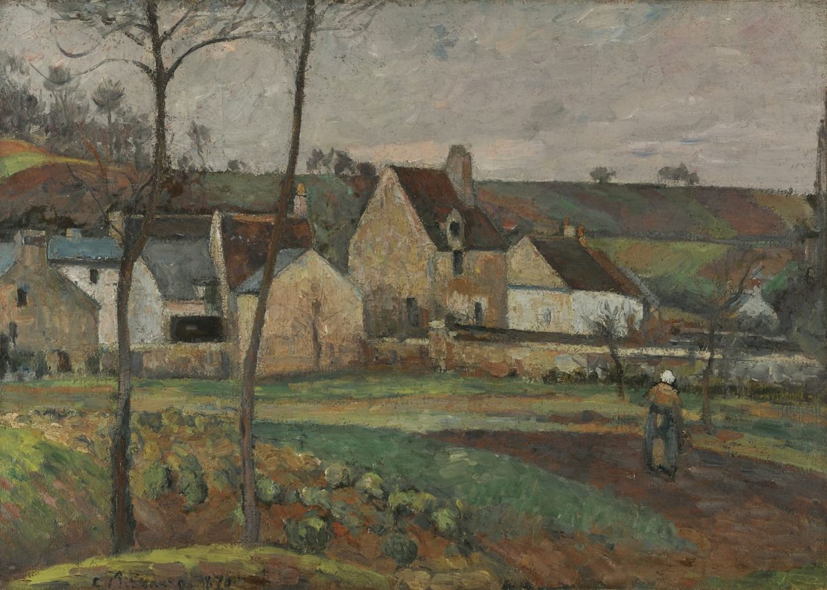 에르미타주의 풍경, 퐁투아즈 - Landscape at L'Hermitage, Pontoise (Paysage à l’Hermitage, Pontoise)