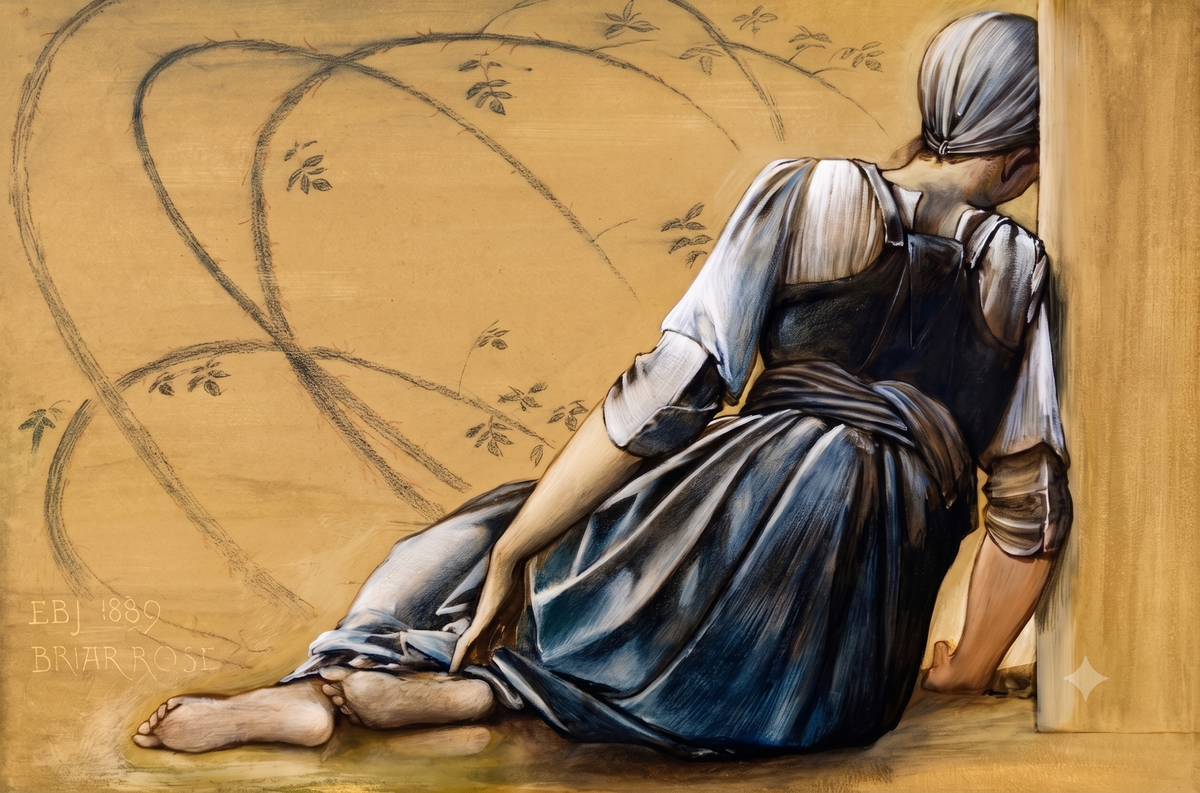 브라이어 로즈 습작 잠든 하녀 (Study for The Briar Rose Sleeping Girl)