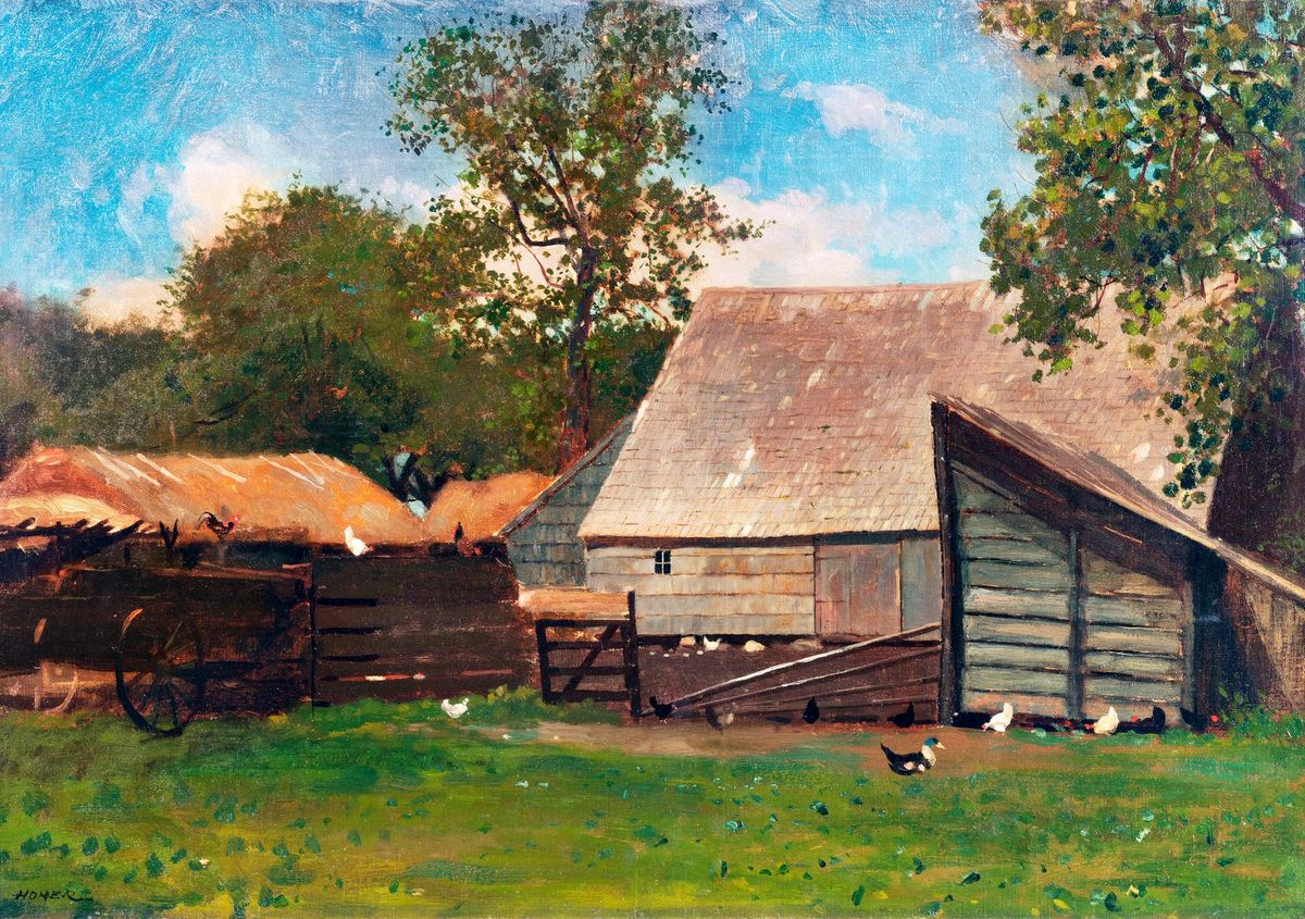 헛간과 가금류 (농가의 헛간) - Barn and Poultry / The Old Barn