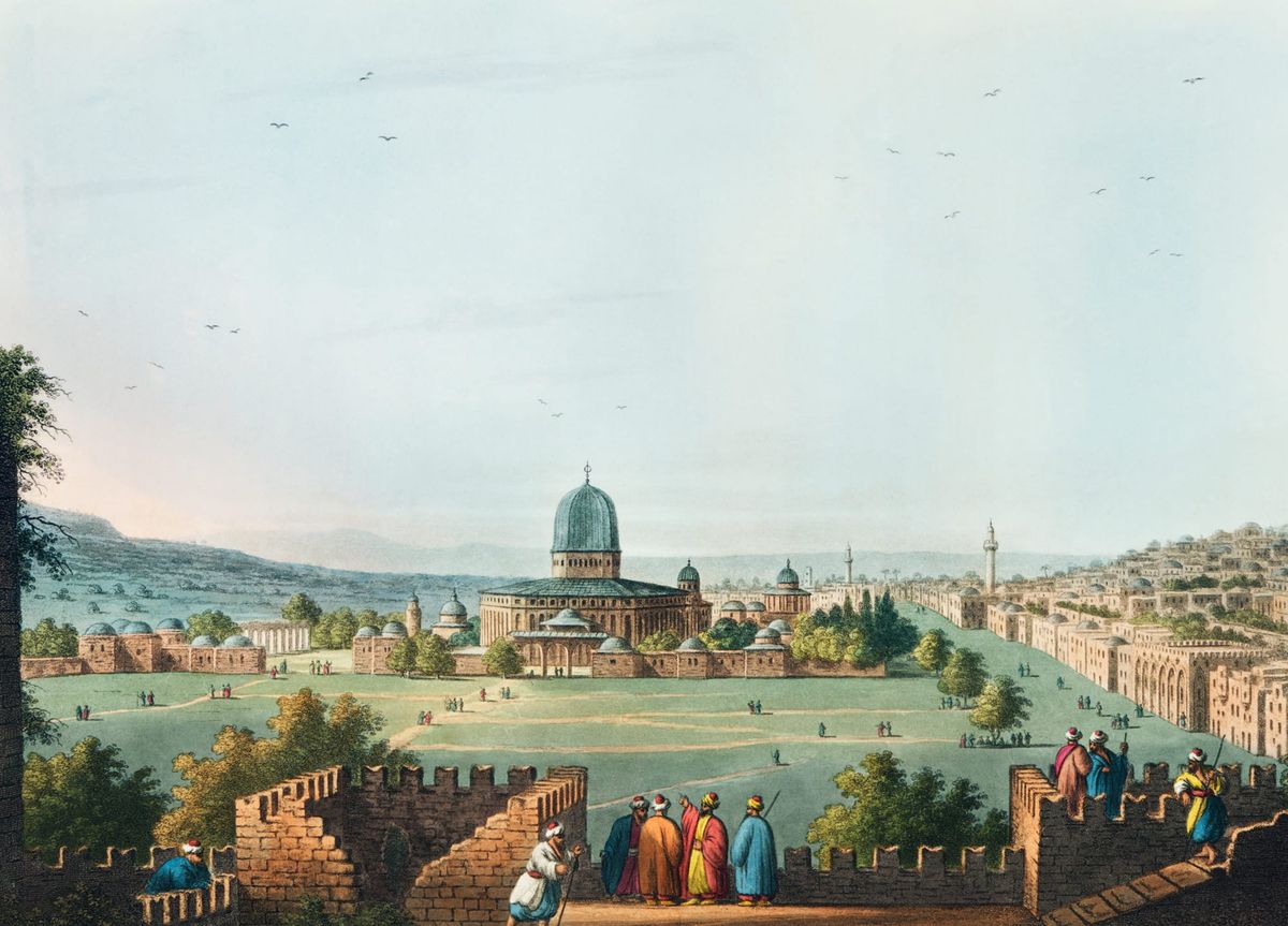 예루살렘의 솔로몬 성전 전경 (View of the Mosque of Omar, or Temple of Solomon, at Jerusalem)