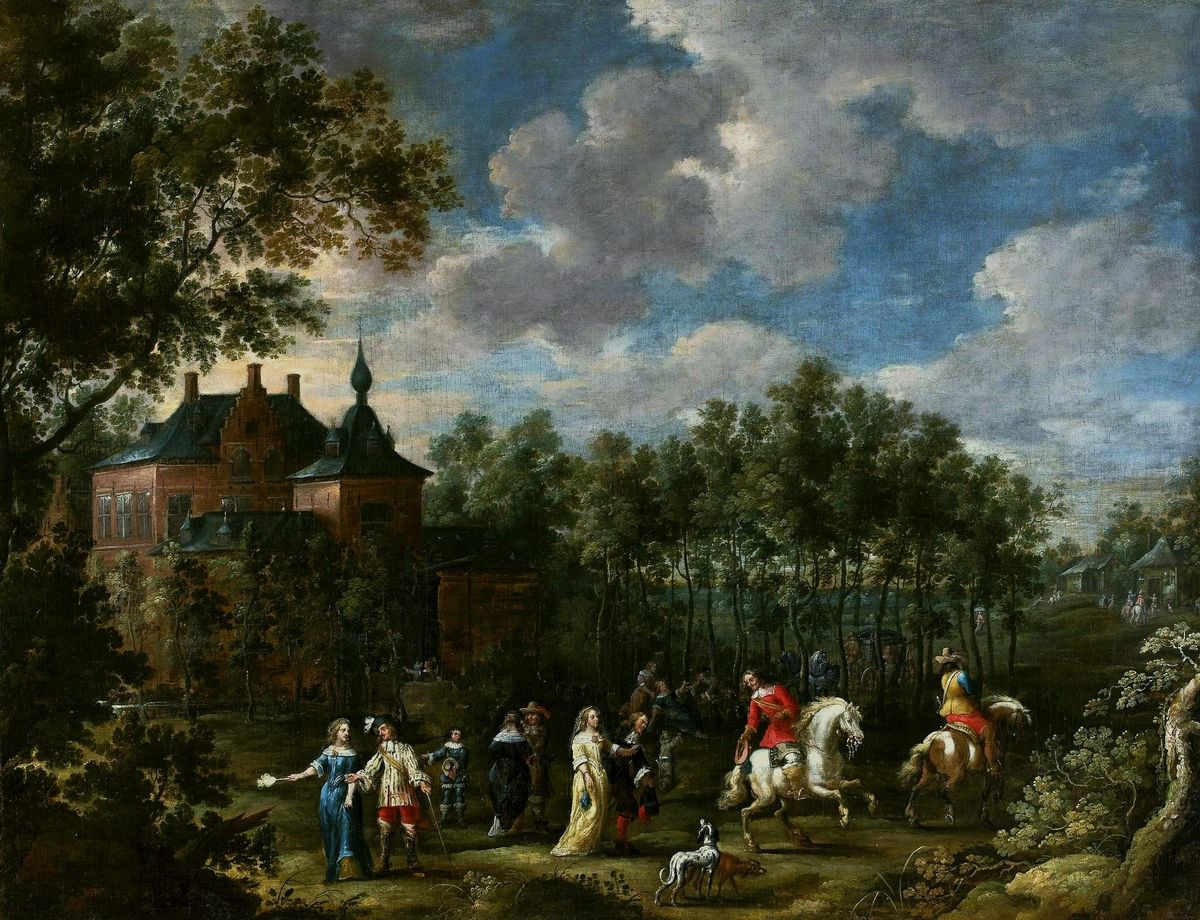 공원에서 모임을 갖는 사람들 A Sociable Gathering in a Park
