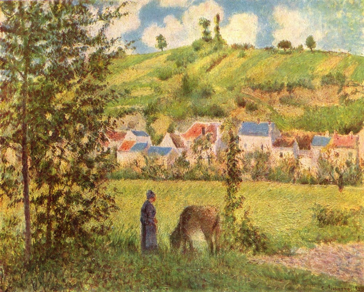 바쟁쿠르 (Vachère et vache, Bazincourt, 1890)